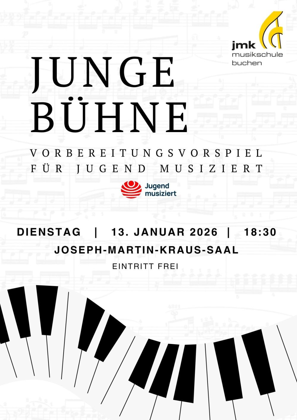 Aushang JUNGE BÜHNE